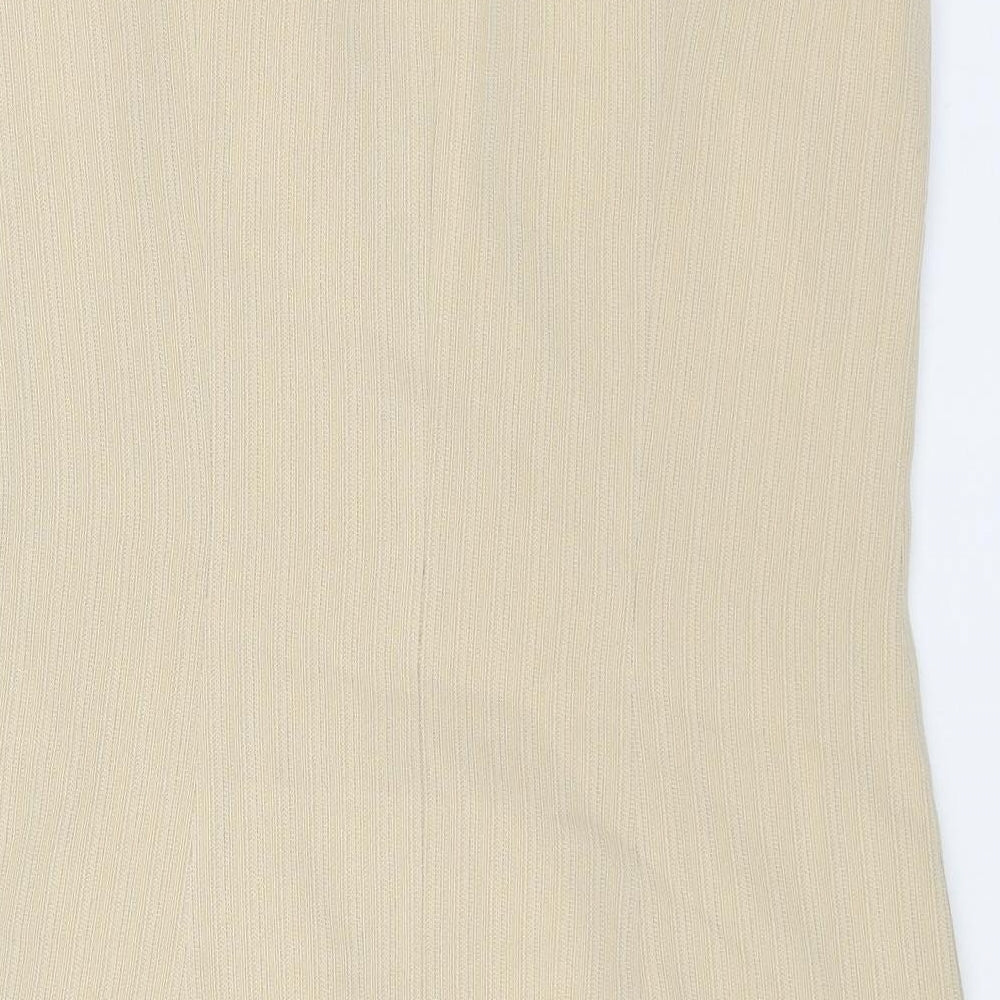 Betty Barclay Womens Beige Polyester Sheath Size 12 V-Neck Zip