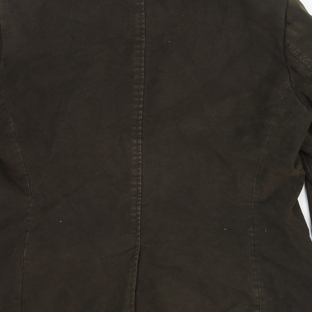 Cedarwood State Mens Brown Polyester Jacket Blazer Size 44 Regular