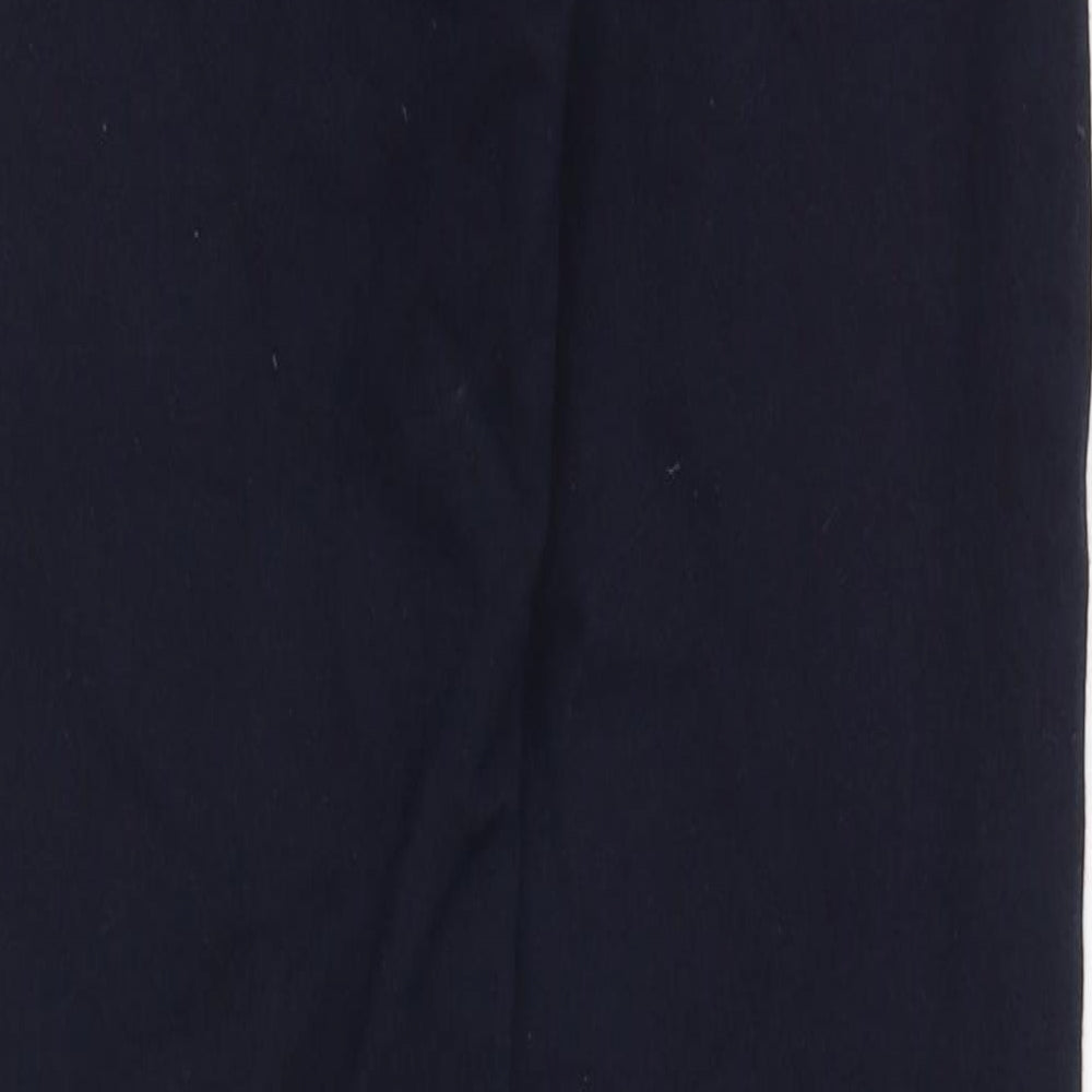 Marks & Spencer Womens Blue Cotton Skinny Jeans Size 8 Slim Zip
