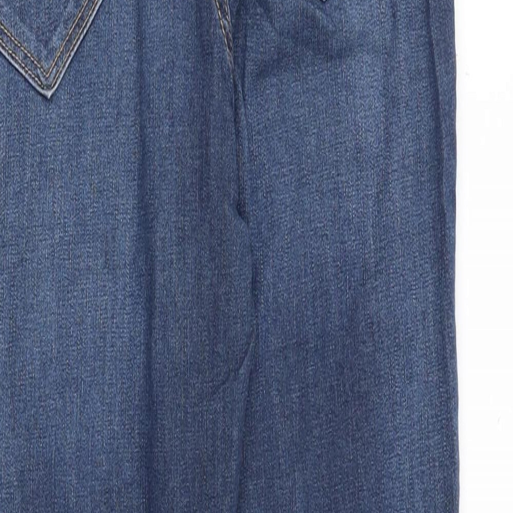 H&M Womens Blue Cotton Skinny Jeans Size 10 Slim
