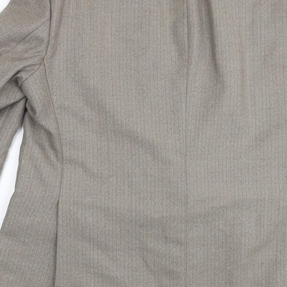 Hepsworth Mens Beige Striped Wool Jacket Suit Jacket Size 38 Regular