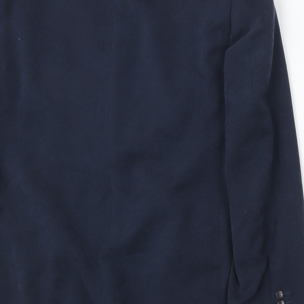 Marks & Spencer Mens Blue Polyester Jacket Suit Jacket Size 40 Regular