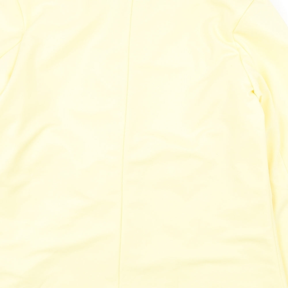 Preworn Womens Yellow Jacket Blazer Size M Button