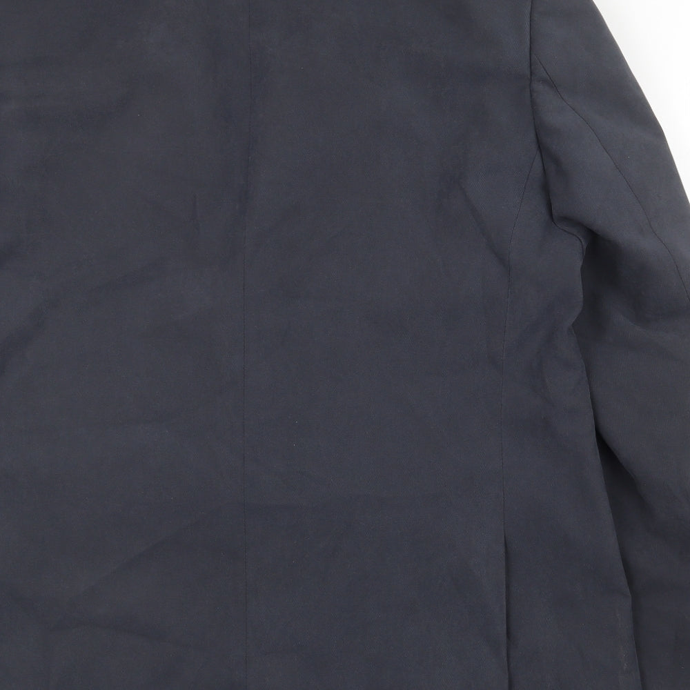 Marks & Spencer Mens Blue Polyester Jacket Suit Jacket Size 44 Regular