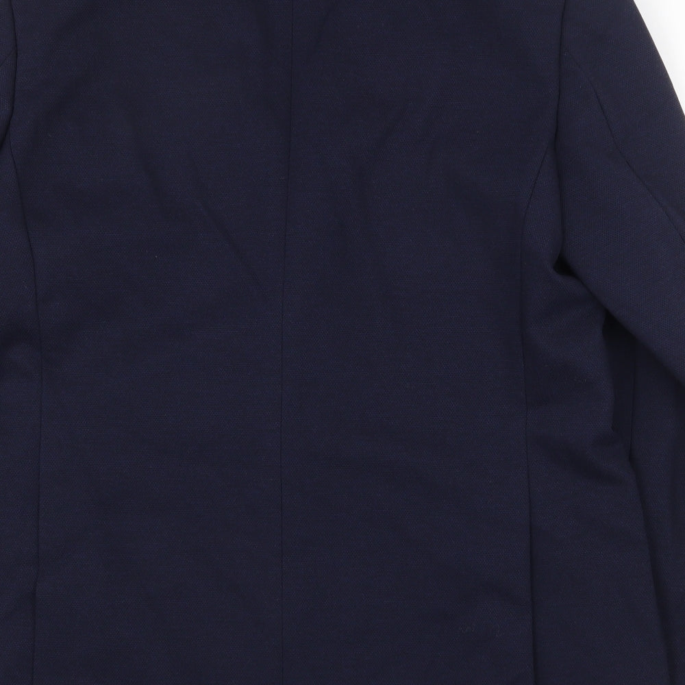 Marks & Spencer Mens Blue Polyester Jacket Suit Jacket Size 42 Regular