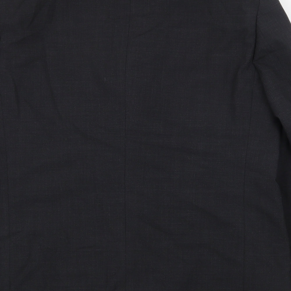 Marks & Spencer Mens Grey Polyester Jacket Suit Jacket Size 44 Regular