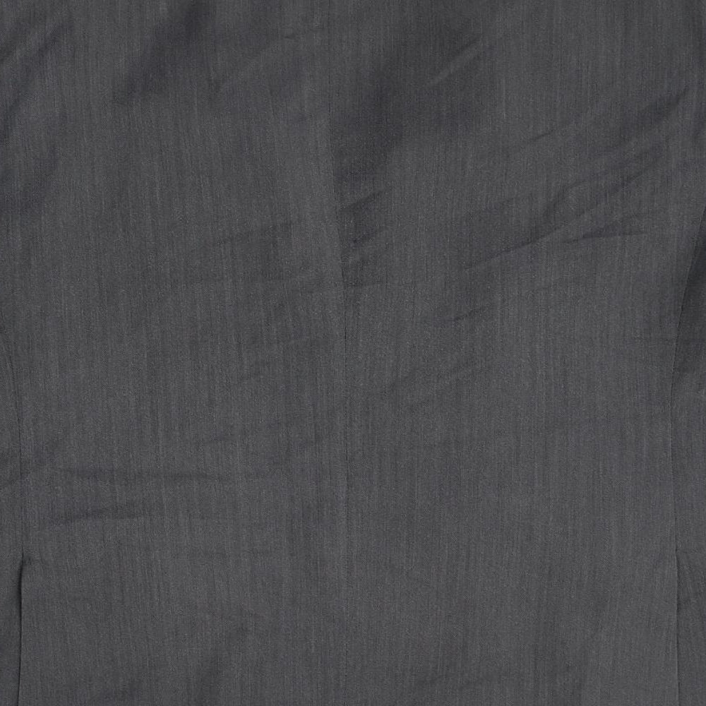 BHS Mens Grey Polyester Jacket Suit Jacket Size 48 Regular