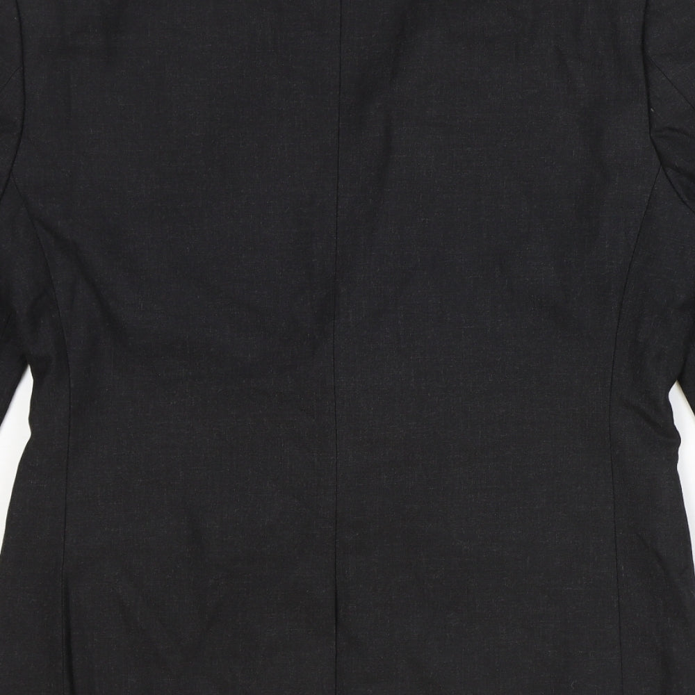 River Island Mens Grey Polyester Jacket Suit Jacket Size 40 Regular
