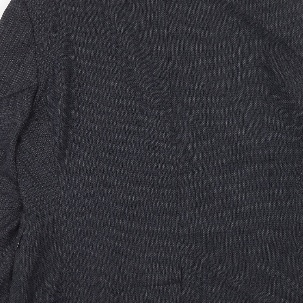NEXT Mens Blue Polyester Jacket Suit Jacket Size 40 Regular