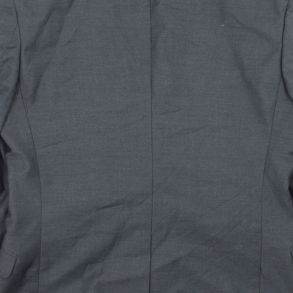 Cedarwood State Mens Grey Polyester Jacket Suit Jacket Size 38 Regular