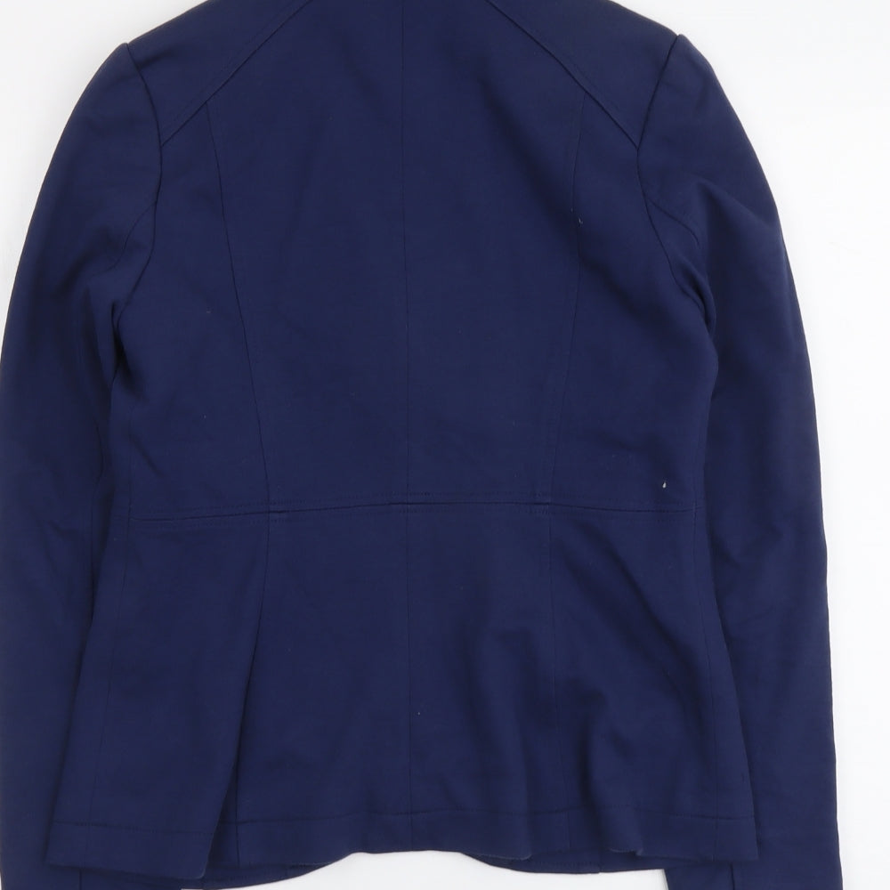 H&M Womens Blue Jacket Size 12 Button