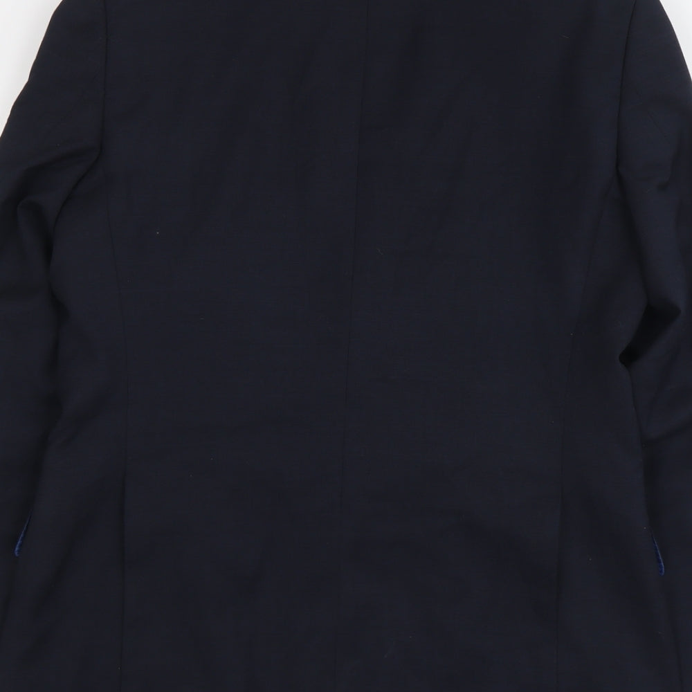 Marks & Spencer Mens Blue Wool Jacket Suit Jacket Size M Regular