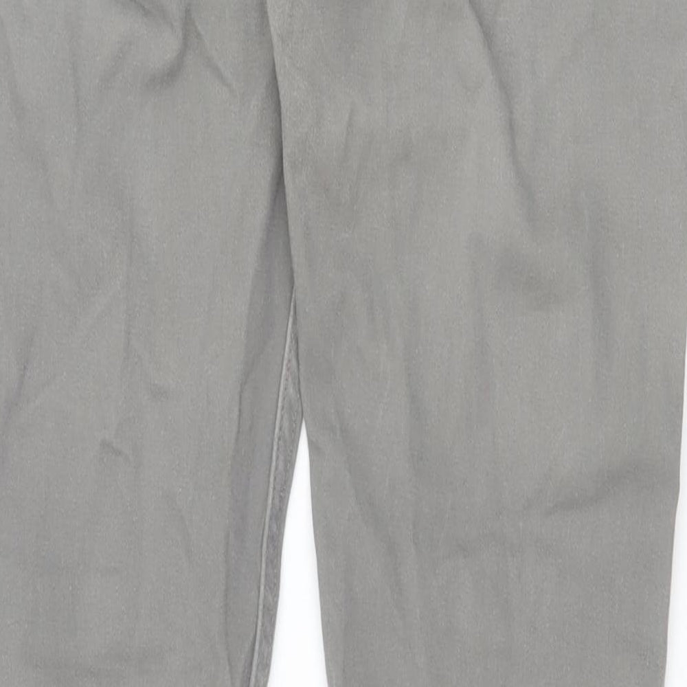 H&M Womens Grey Cotton Straight Jeans Size 29 in Slim Zip
