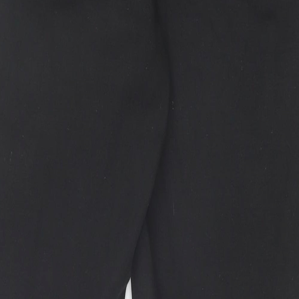 Marks & Spencer Womens Black Cotton Skinny Jeans Size 10 Regular Zip