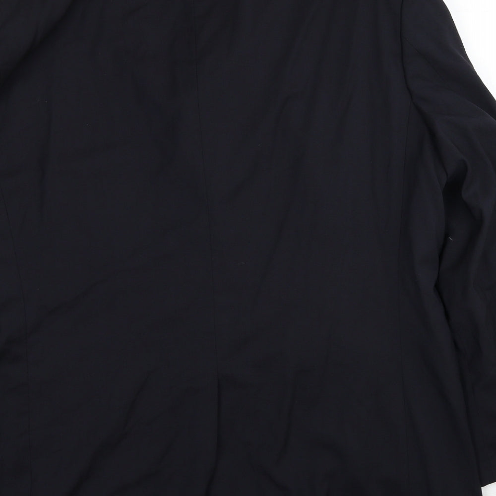Impressions Mens Black Polyester Jacket Suit Jacket Size M Regular