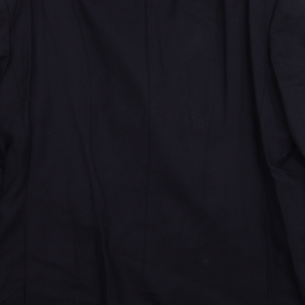 First Impressions Mens Blue Wool Jacket Suit Jacket Size 44 Regular