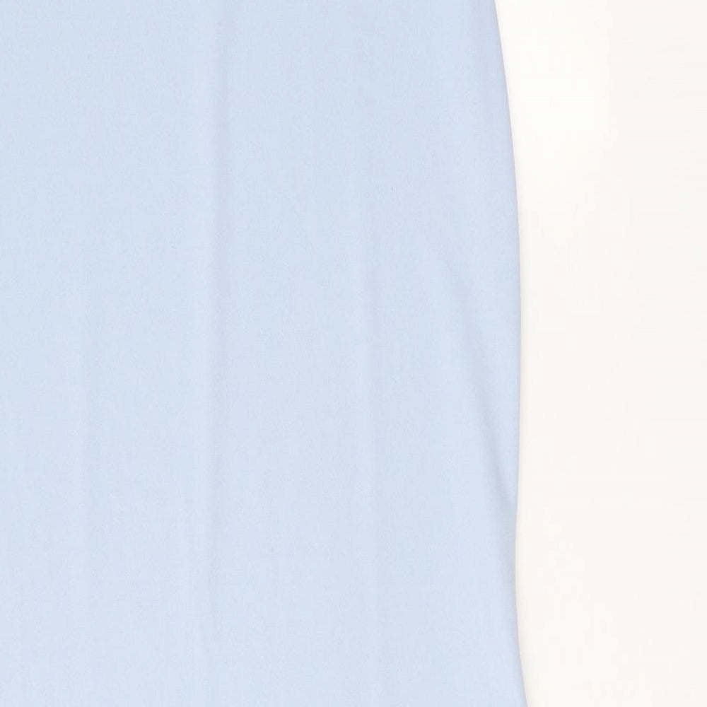 Somebody Else Womens Blue Polyester Trapeze & Swing Size M Off the Shoulder Pullover