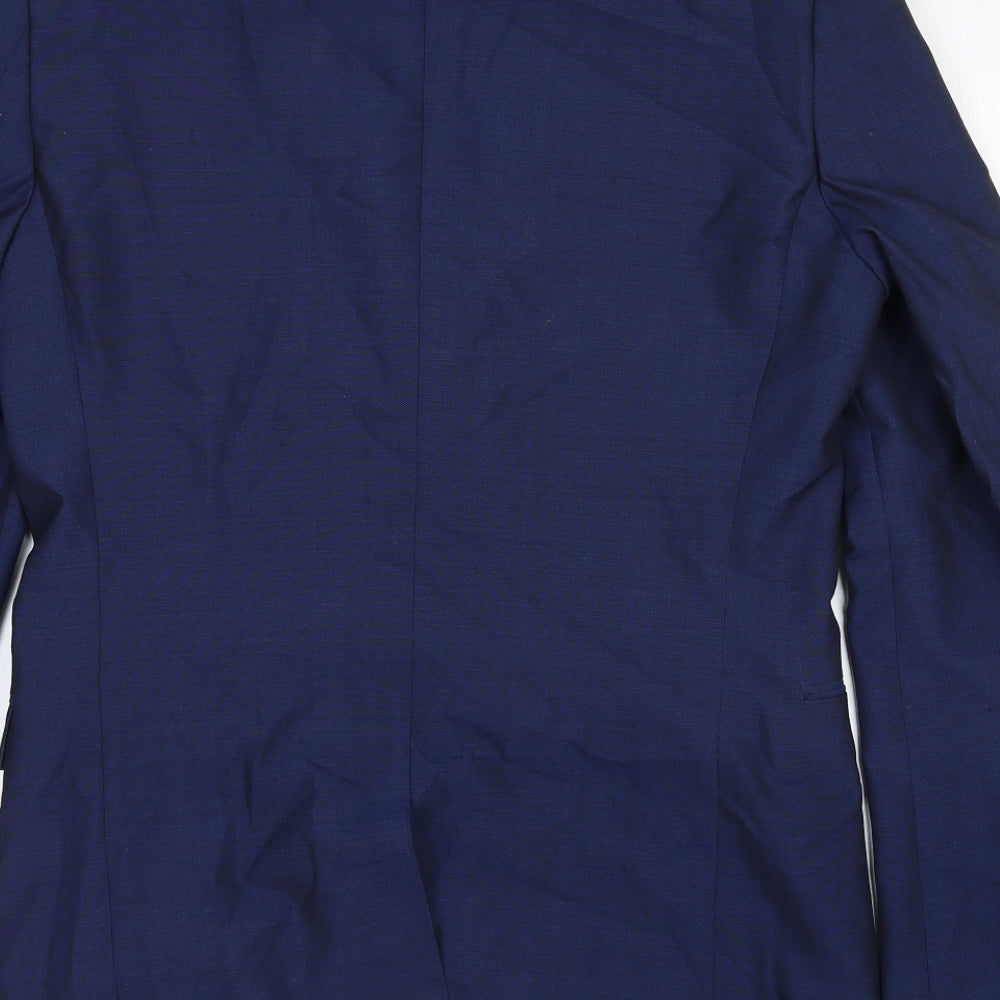NEXT Mens Blue Wool Jacket Suit Jacket Size 38 Regular
