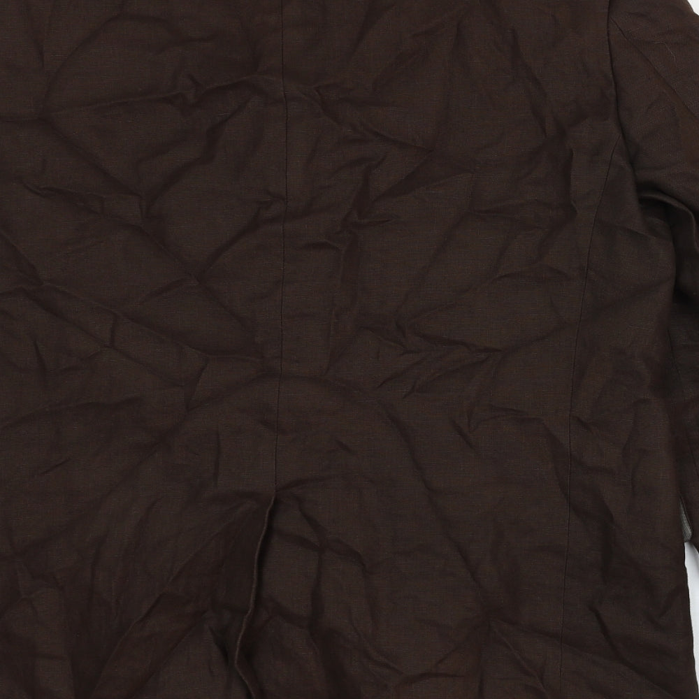 Marks & Spencer Mens Brown Wool Jacket Suit Jacket Size 42 Regular