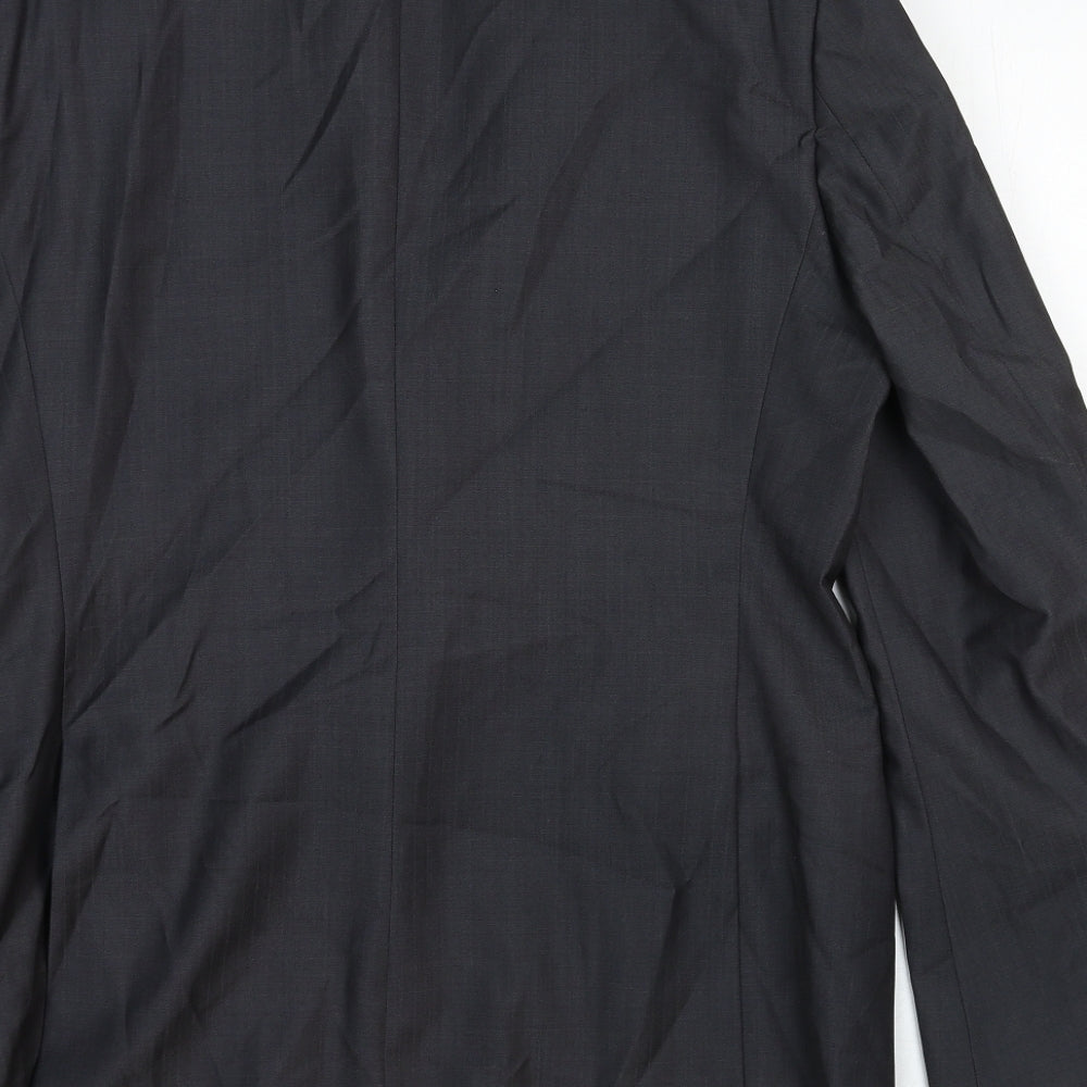 Marks & Spencer Mens Grey Wool Jacket Suit Jacket Size 40 Regular
