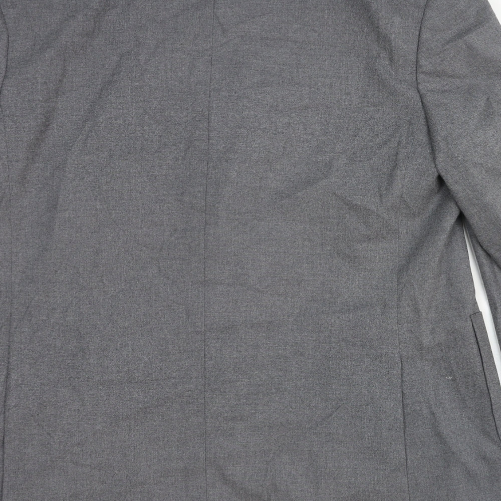 Marks & Spencer Mens Grey Wool Jacket Suit Jacket Size 42 Regular