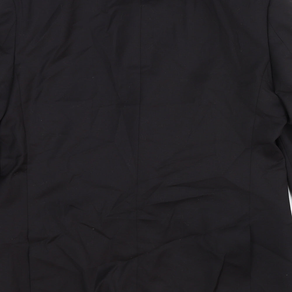 Marks & Spencer Mens Black Wool Jacket Suit Jacket Size 40 Regular