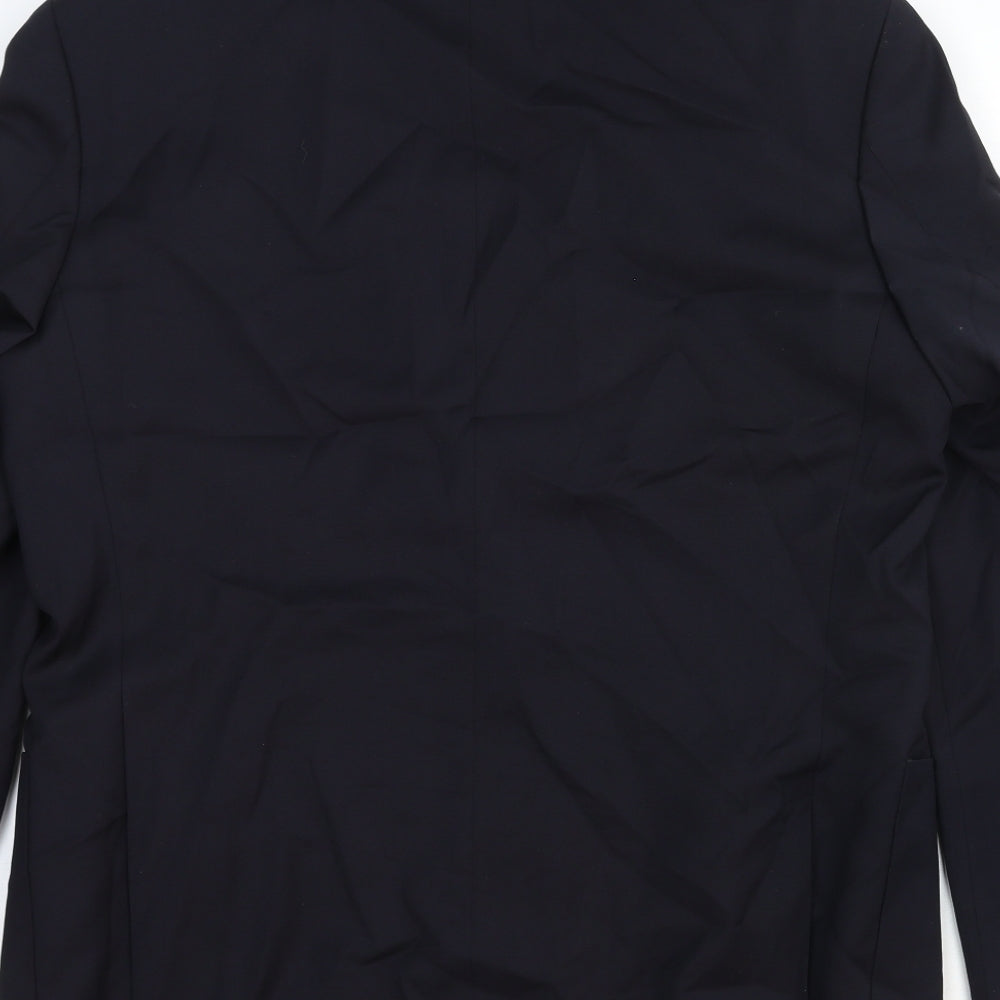 Marks & Spencer Mens Blue Wool Jacket Suit Jacket Size 40 Regular