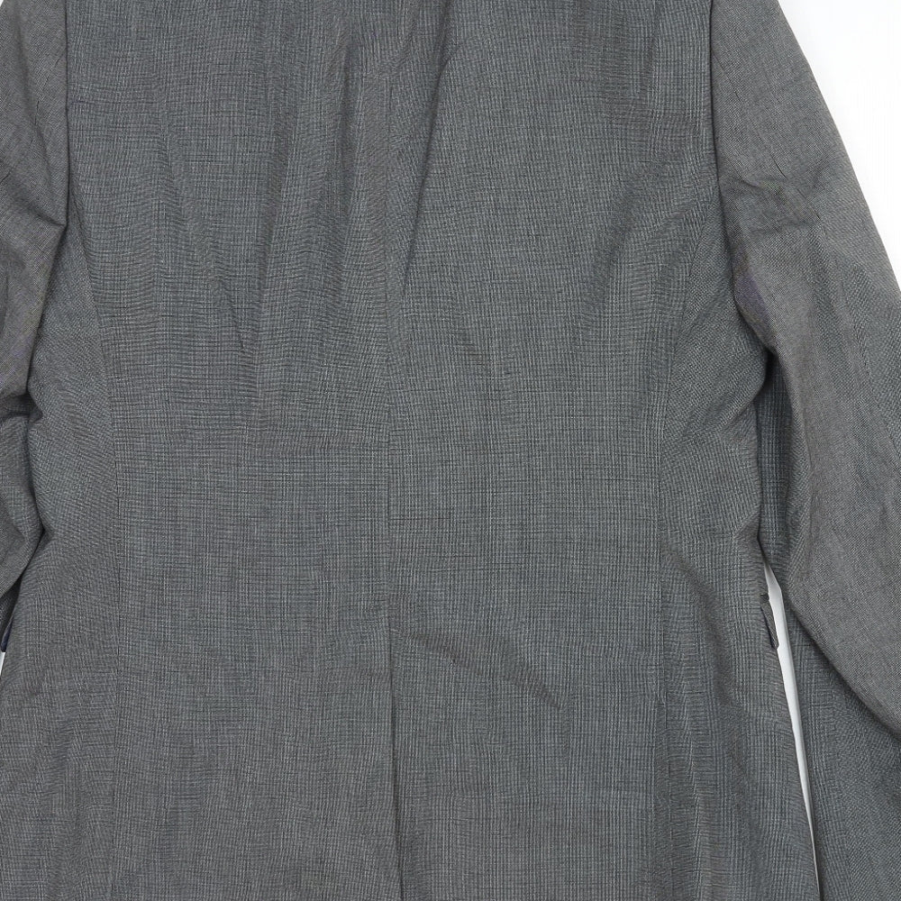 Debenhams Mens Grey Wool Jacket Suit Jacket Size 38 Regular