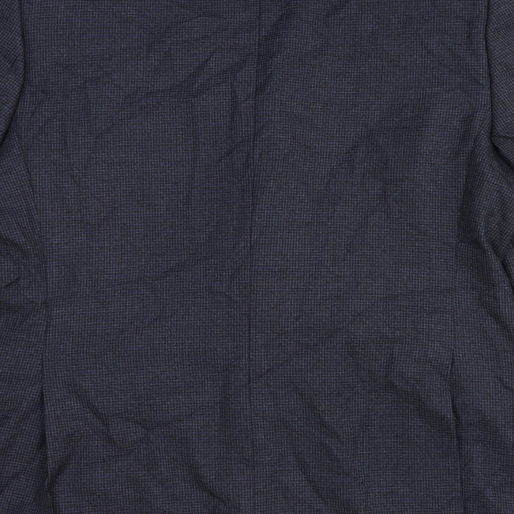 Marks & Spencer Mens Blue Wool Jacket Suit Jacket Size 42 Regular