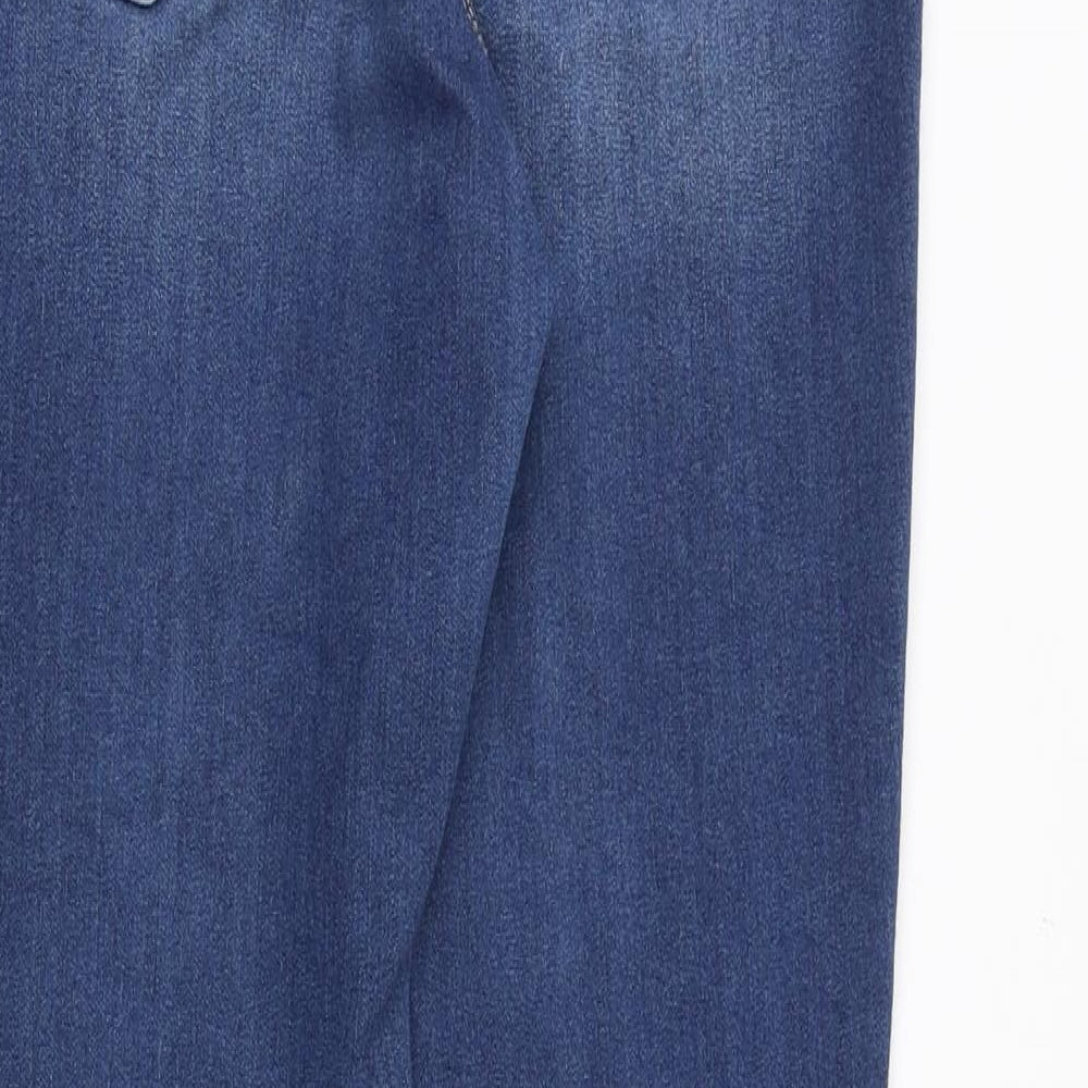 Royalty Womens Blue Cotton Skinny Jeans Size 28 in Regular Zip