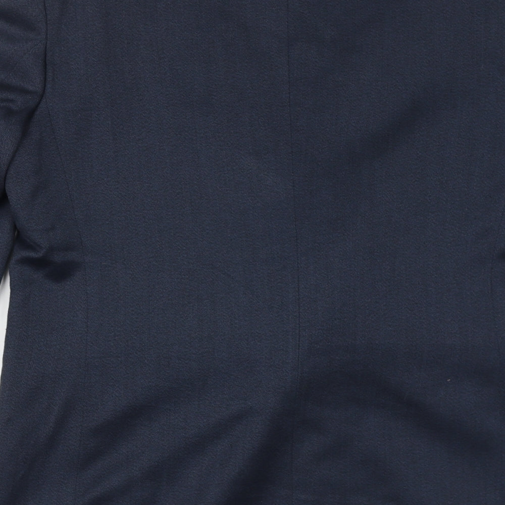 Lassics Mens Blue Polyester Jacket Suit Jacket Size 40 Regular