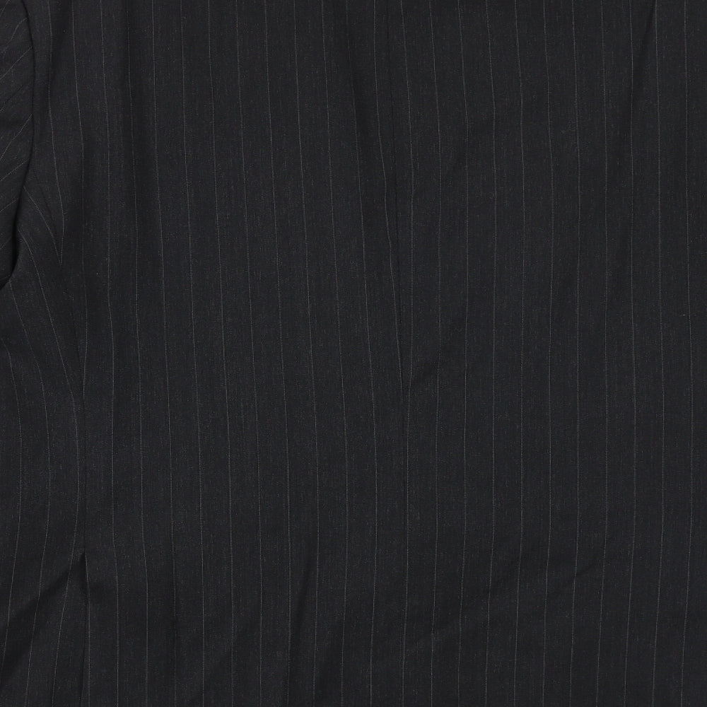 SCOTT Mens Grey Striped Wool Jacket Suit Jacket Size 42 Regular
