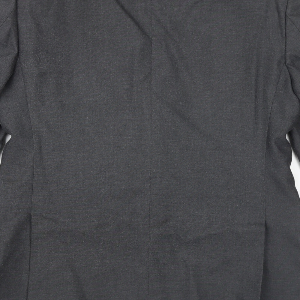 Marks & Spencer Mens Grey Polyester Jacket Suit Jacket Size 38 Regular