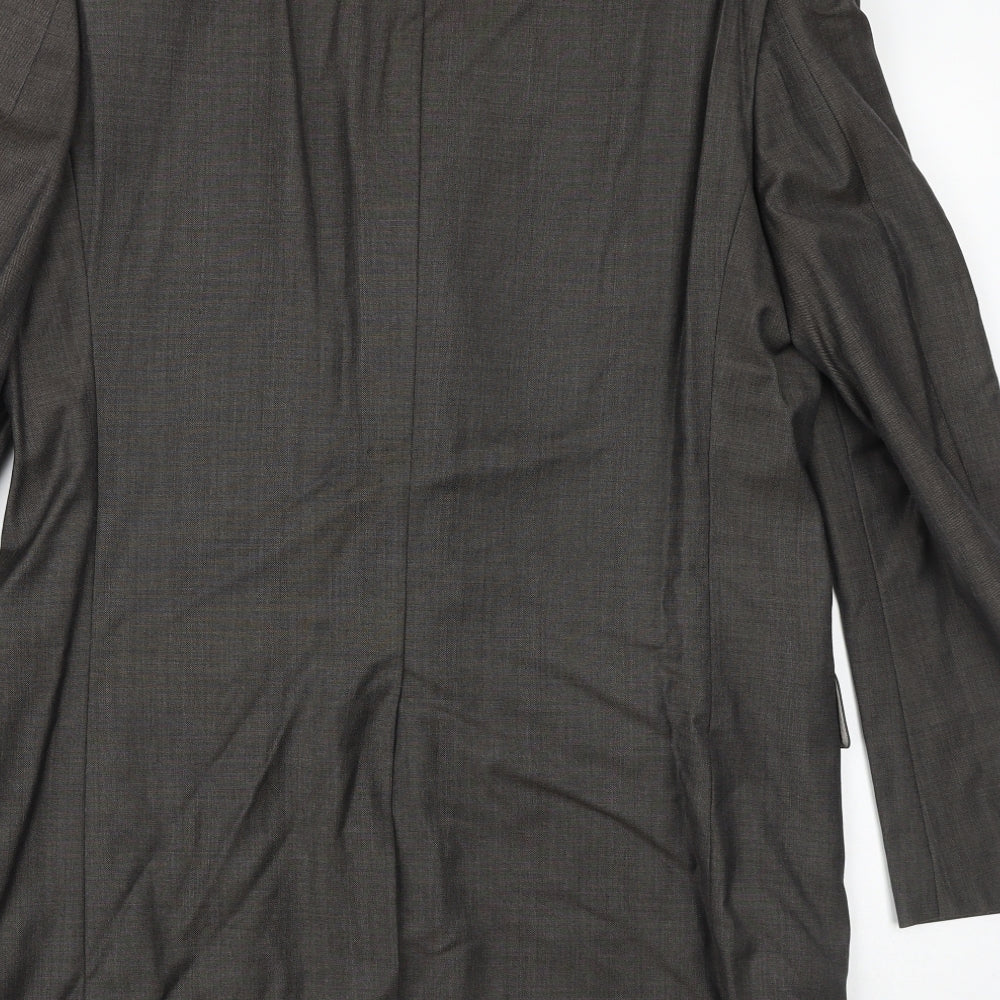 Marks & Spencer Mens Grey Wool Jacket Suit Jacket Size 38 Regular