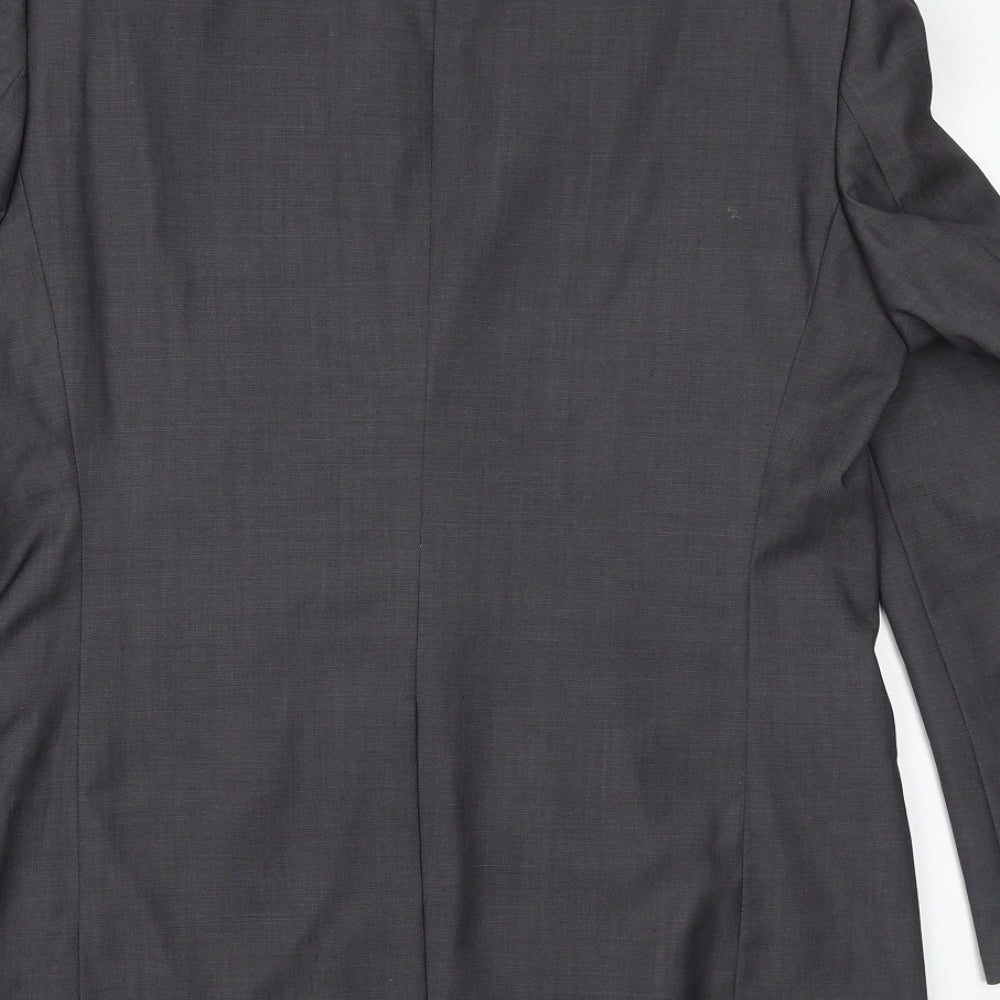 Marks & Spencer Mens Grey Wool Jacket Suit Jacket Size 40 Regular