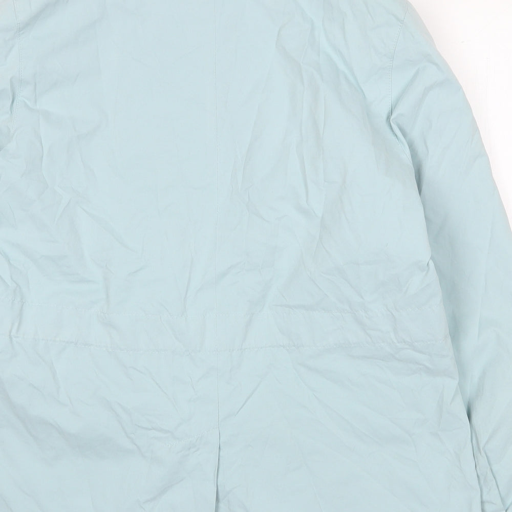 Marks & Spencer Womens Blue Jacket Size 14 Zip - Tie Front
