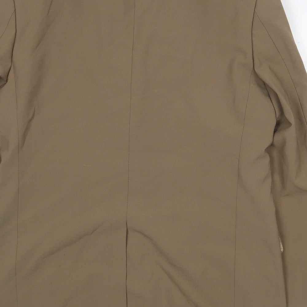 Milan Mens Beige Wool Jacket Suit Jacket Size 42 Regular