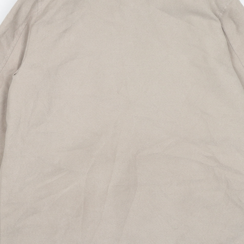 Finesse Womens Beige Jacket Size 12 Zip
