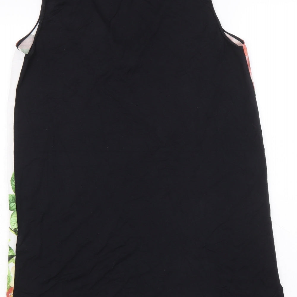 Per Una Womens Multicoloured Floral Polyester Basic Tank Size 8 V-Neck - Flower Detail