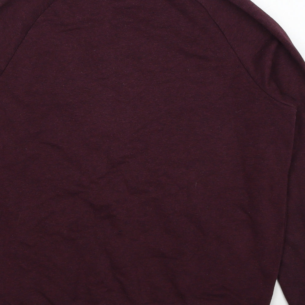 Topman Mens Red Cotton Pullover Sweatshirt Size M