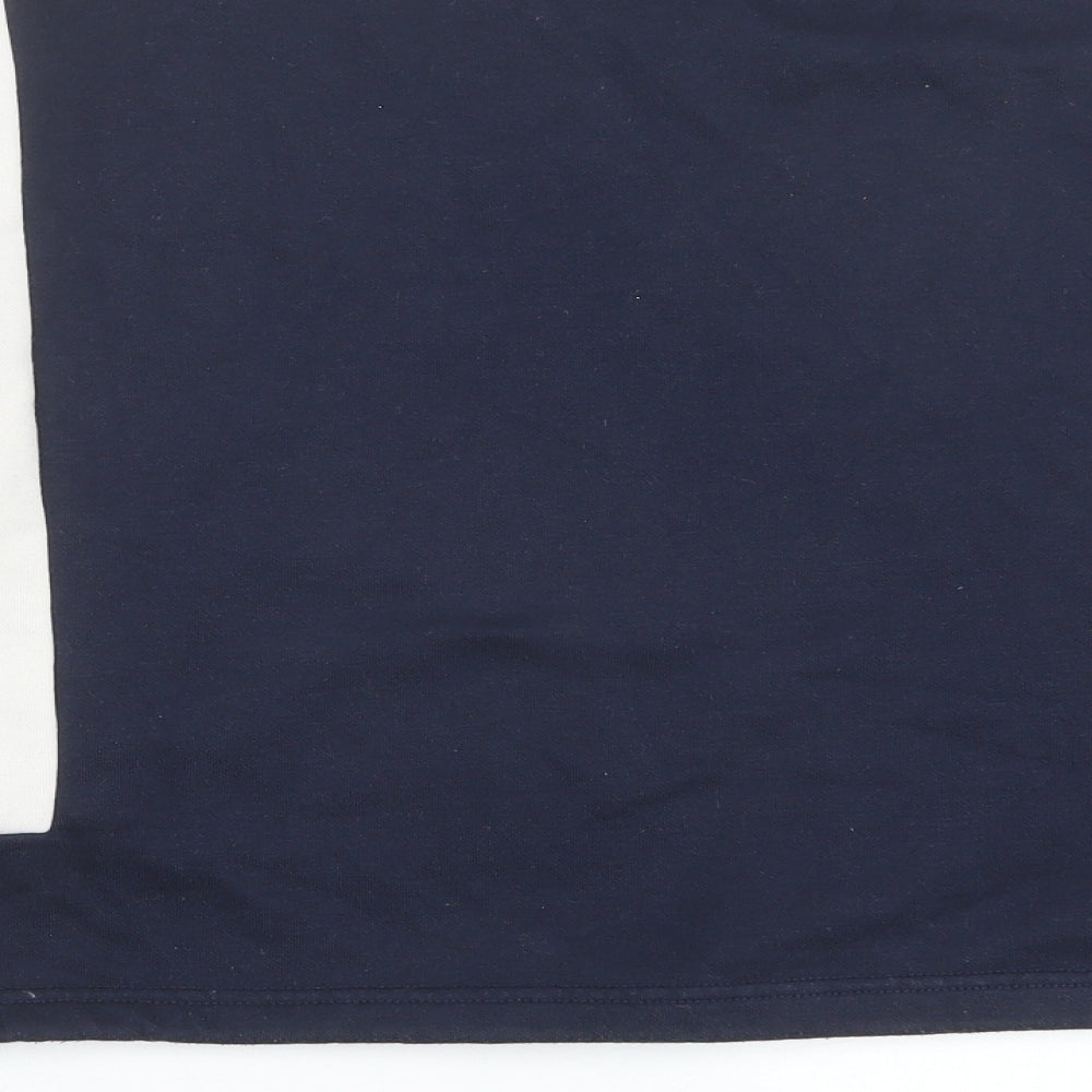 Primark Womens Blue Colourblock Polyester Pullover Sweatshirt Size S Pullover - Friends How You Doin?