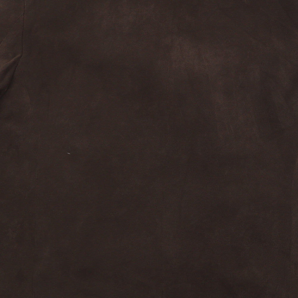 Marks & Spencer Mens Brown Polyester Jacket Blazer Size 44 Regular