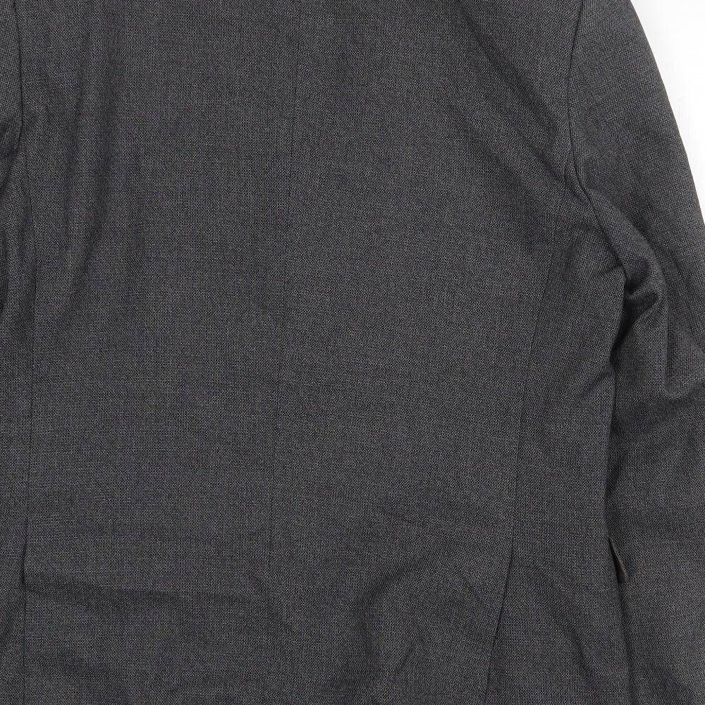 Skopes Mens Grey Polyester Jacket Suit Jacket Size 40 Regular