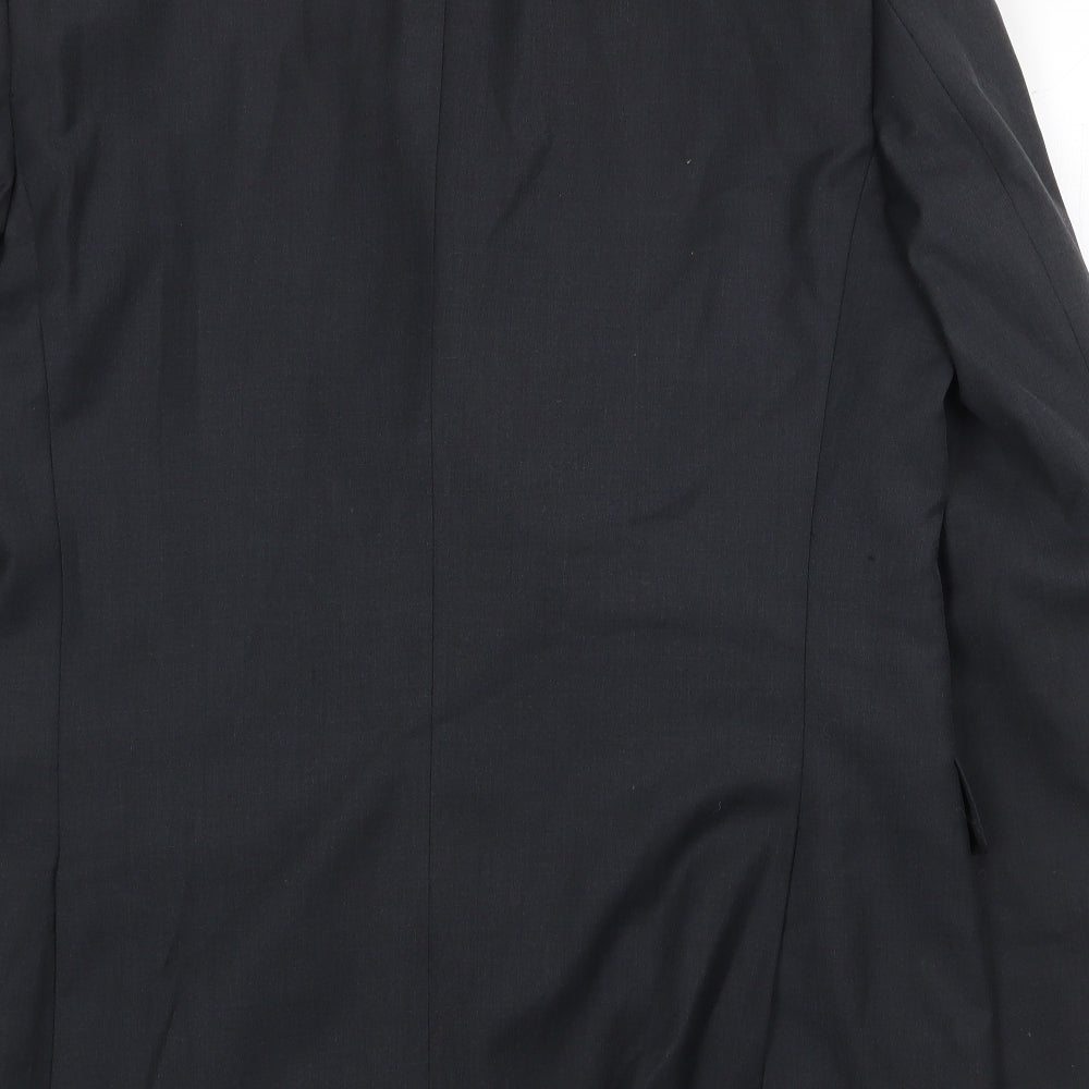 Karl Jackson Mens Grey Polyester Jacket Suit Jacket Size 42 Regular
