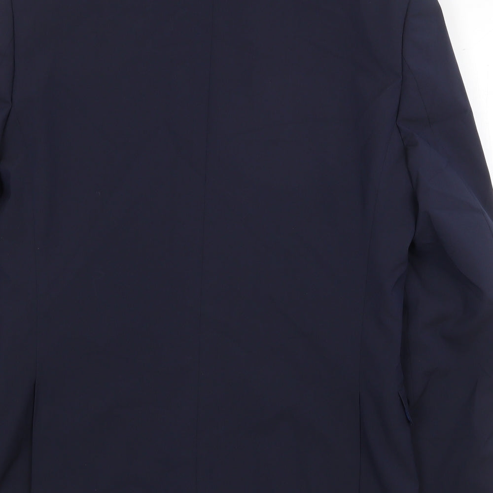 Marks & Spencer Mens Blue Polyester Jacket Suit Jacket Size 38 Regular