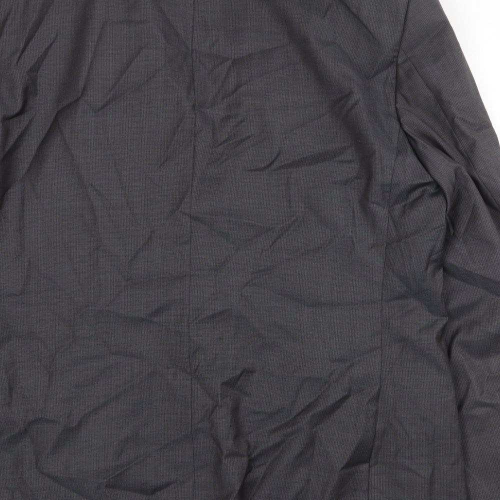 NEXT Mens Grey Wool Jacket Suit Jacket Size 44 Regular