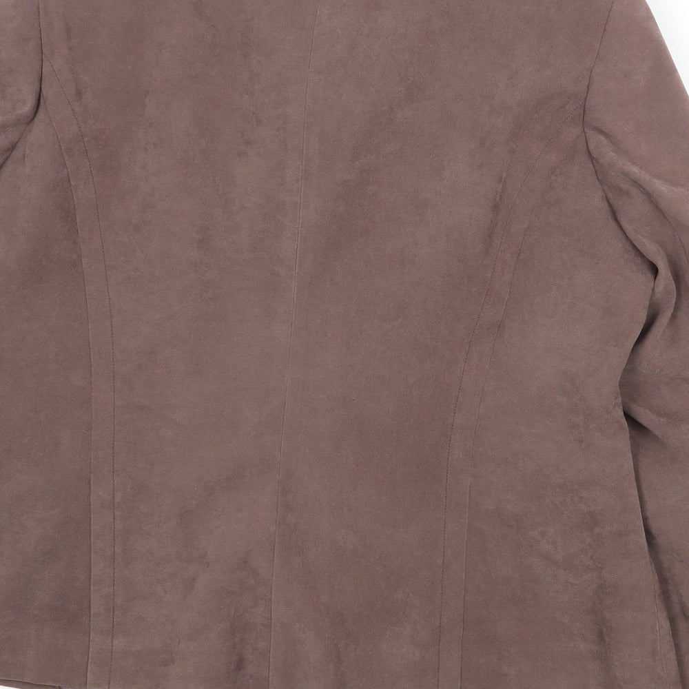Bonmarché Womens Brown Jacket Size 14 Zip