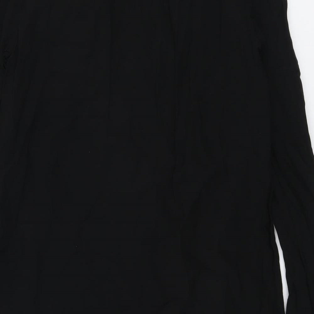 Warehouse Womens Black Polyester A-Line Size 10 Round Neck Tie