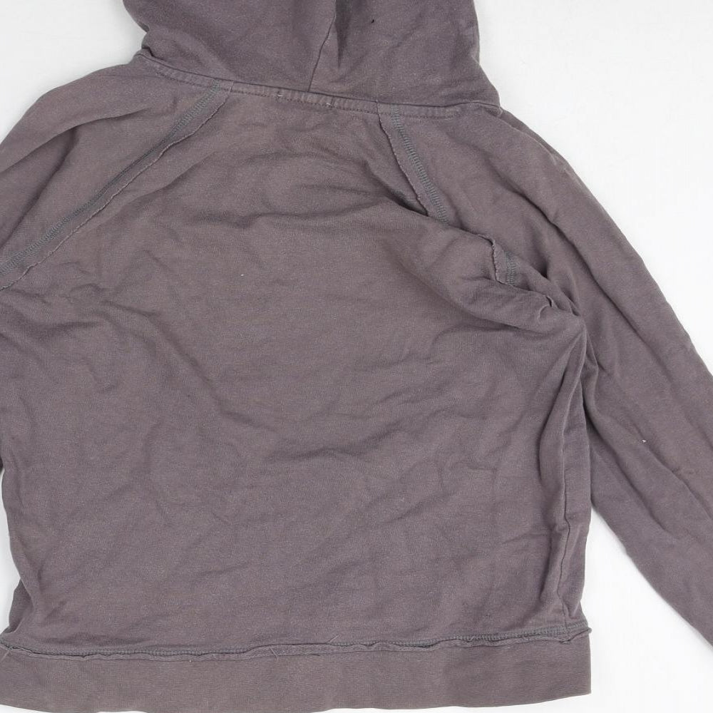 Active Womens Grey 100% Cotton Pullover Hoodie Size 8 Pullover