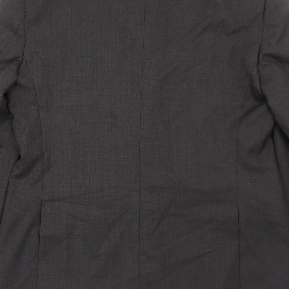 Marks & Spencer Mens Grey Wool Jacket Suit Jacket Size 38 Regular